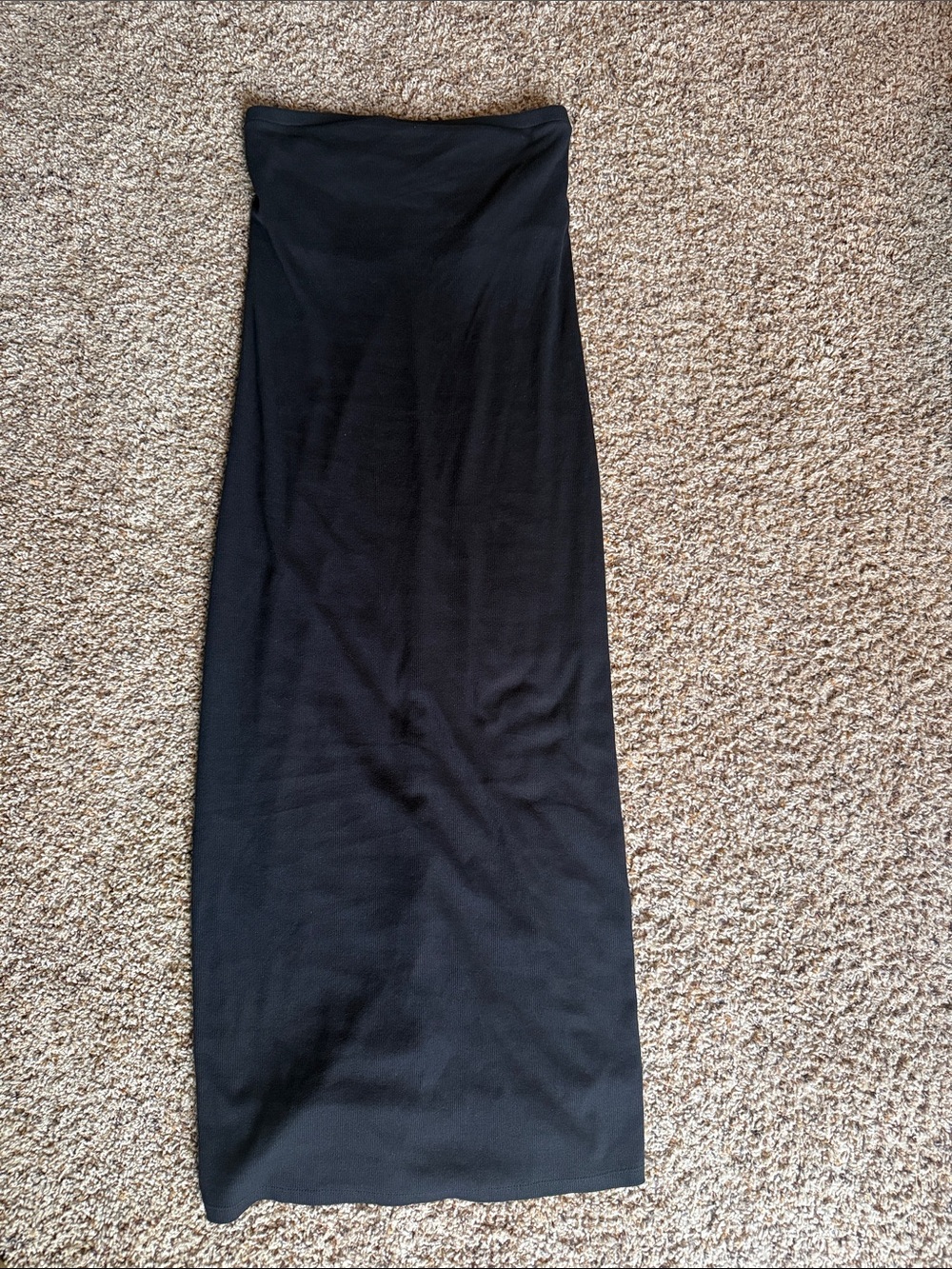 a new day Black Strapless Maxi Dress